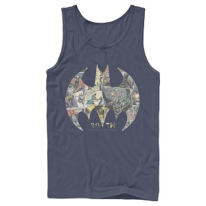 Men's Batman Shield Logo Comic 80th Anniversary Tank Top - 1 of 3