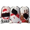 JOYFY 3pcs 26" Christmas Burlap Gift Bags for Christmas Gift Party Gift Package - 3 of 4