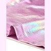 INSPIRE CHIC Women's Clubwear Short Sleeve Shiny Metallic Blouse - 4 of 4