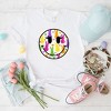 Simply Sage Market Women's Marshmallow Bunny Smiley Short Sleeve Graphic Tee - S - White - 3 of 3