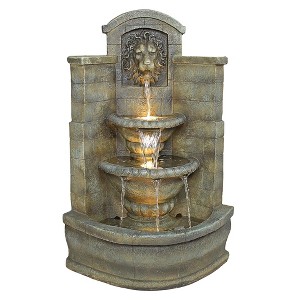 Design Toscano Saint Remy Lion Corner Fountain - Off-White - 1 of 4