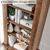 SinCiDo 72" Tall Farmhouse Storage Bookcase, 4-Tier Open Adjustable Shelves & 2 Doors, Wooden Bookshelf Organizer for Home Office - 3 of 4