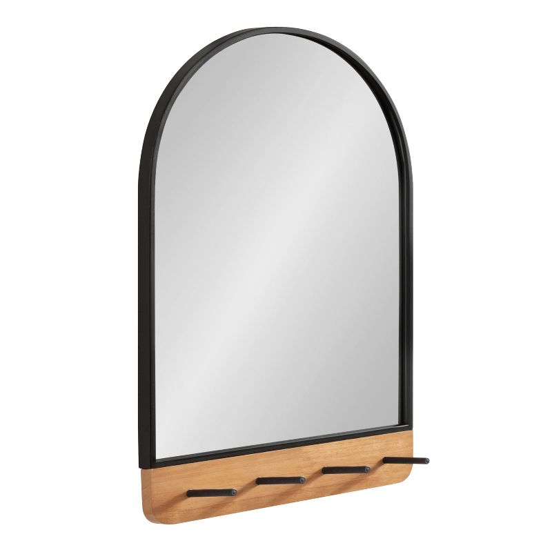 Kate and Laurel Schuyler Arch Wall Mirror with Hooks, 1 of 8