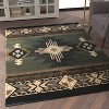 Emma and Oliver Olefin Accent Rug with Complementary Southwestern Pattern and Jute Backing - 3 of 4