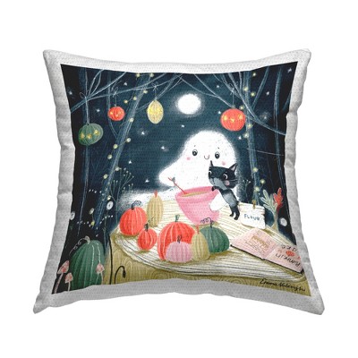 Stupell Industries Halloween Ghost & Cat Baking