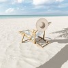 Lane and Lucia Lazy Daisies Folding Lounge Chair Blue - Deny Designs: UV & Water-Resistant, Hardwood Frame Outdoor Portable Lounger - 3 of 3