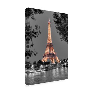 Trademark Fine Art -Alan Blaustein 'Nuit sur la Seine' Canvas Art - 1 of 3