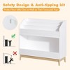 KWPZQEB Montessori Bookshelf, Toddler Book Display Shelf with Storage, 2 Tier Kids Bookshelf with 3 Dividers, Toy Organizer for Bedroom, Playroom - 4 of 4