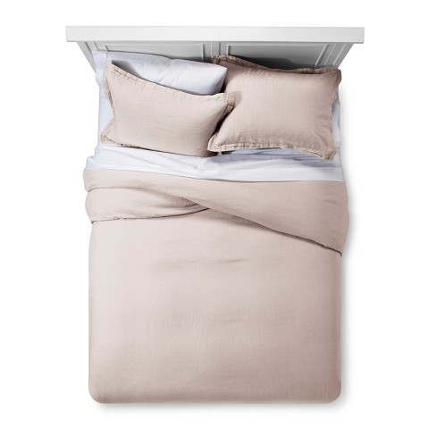 Blush Lightweight Linen Duvet Cover Set King Fieldcrest Target