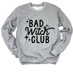 Simply Sage Market Women's Graphic Sweatshirt Bad Witch Club Puff Print - 1 of 4