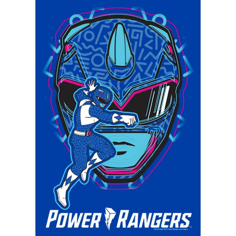 Men's Power Rangers Blue Ranger Hero T-Shirt, 2 of 6