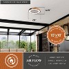 VAXCEL Everette 20-in W Matte Black and Wood Contemporary Ceiling Fan with DC Motor, Light Kit and Remote - 3 of 4