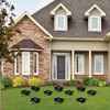 Big Dot of Happiness Black and White Graduation Lawn Decorations - 10 Piece - 2 of 4