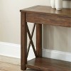 Steve Silver Rustic Lenka Sofa Table Mocha Finish: Hardwood Frame, Acacia Veneer, Entryway Console - 2 of 4