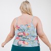 Calypsa Women's Adjustable Strap Tankini Maya Swim Top - 2 of 2