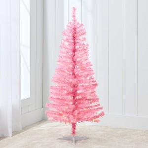Best Choice Products Prelit Colored Christmas Tree, 4ft Artificial Tree Holiday Decor w/ LED Lights - 1 of 4