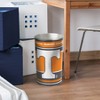 NCAA Tennessee Volunteers Waste Basket: Tin Indoor Trash Can, Open Top, 13-Gallon Capacity - 2 of 3