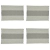 Saro Lifestyle Cotton Placemats With Stripe Design (Set of 4) - 3 of 4