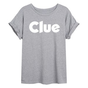 Women's - Clue - Clue Logo Oversized Graphic T-Shirt - 1 of 4