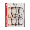 ICU Eyewear Classic Rectangular Reading Glasses - 4pk - 4 of 4