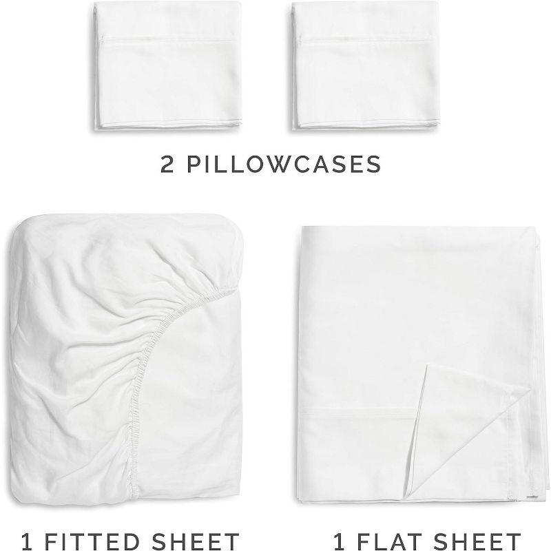 Rayon from Bamboo 4 Piece Deep Pocket Cooling Sheet Set, 3 of 9
