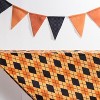Transpac Vintage Halloween Fabric Pennant Banner Multicolor Polyester Indoor Tabletop Decoration for Spooky Atmosphere - 2 of 2