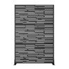 1-Piece 46.8in.W x 71.37in.H Black Outdoor Metal Screen Decorative Art Panel - 3 of 4