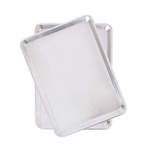 Nordic Ware Natural Aluminum Commercial Baker's Half Sheet (2 Pack), Silver. - 1 of 4