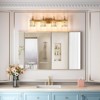 Crystal Gold Bathroom Vanity Light 3/4/5/6 Light Modern Bathroom Vanity Light Fixtures Over Mirror Modern Crystal Vanity Lighting - 3 of 4