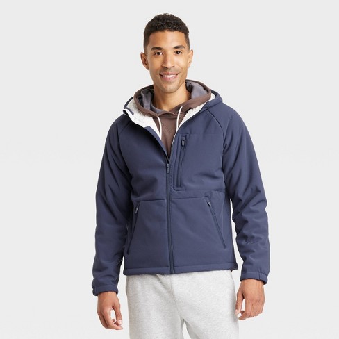 Men's High Pile Fleece Lined Jacket - All In Motion™ Navy M