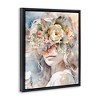 Stupell Industries Floral Portrait of Girl, 17" x 21" - 3 of 4