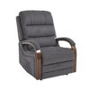 GlasFlength Accent Chairs Modern with Comfortable Seating for Living Room or Lounge Area Gray,36.6”*30”*42.5" - 3 of 4