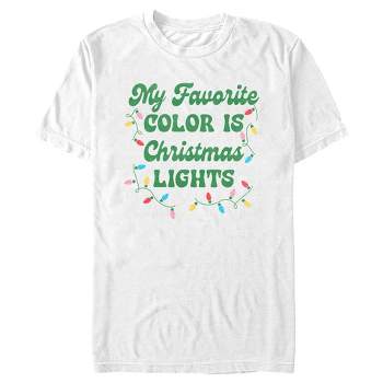 Men's Lost Gods My Favorite Color Is Christmas Lights T-Shirt