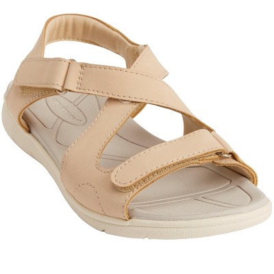 Comfortview Women's Wide Width The Anouk Sandal - 8 1/2 M, Beige