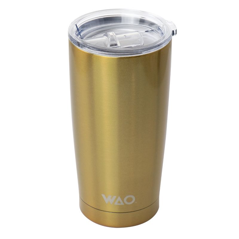 WAO 18oz  Thermal Tumbler with Acrylic Lid in Dark Gold, 4 of 9