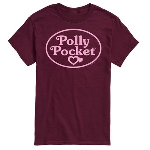 Men's - Polly Pocket - Polly Pocket Pink Logo Short Sleeve Graphic T-Shirt - 1 of 4