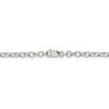 Black Bow Jewelry 3.75mm, Sterling Silver, Solid Oval Cable Chain Necklace - 4 of 4