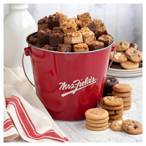 Mrs. Fields Assorted Brownie Bites & Cookies Pail - 3lbs - image 1 of 2