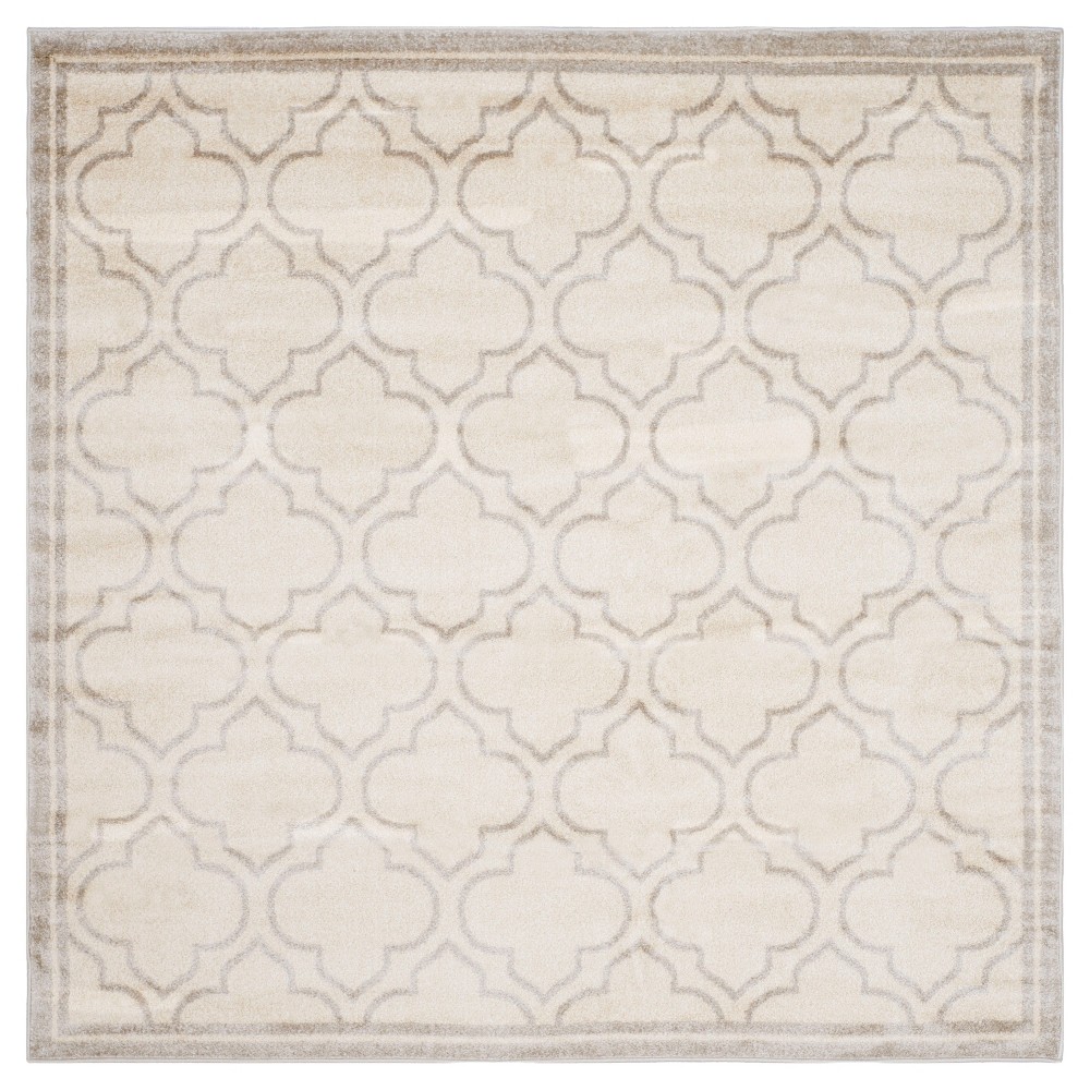 7'x7' Coco Loomed Rug Ivory/Light Gray - Safavieh