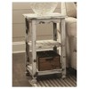 Country Cottage 2 Shelf Wood End Table Antique Finish - Alaterre Furniture - image 2 of 4