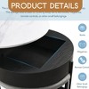 Modern Round Lift-Top Coffee Table with Storage & 3 Ottoman - Leovsnove - 4 of 4