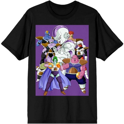 Dragon Ball Z Anime Frieza And Disciples Characters Black Shirt : Target