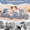 GOTGELIF Glow-in-the-Dark 14-Piece Modular Kids Play Couch Convertible Sofa– Foldable & Washable For Playroom - 4 of 4