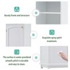 NicBex 63" Bathroom Floor Cabinet with Glass Doors,Freestanding Storage Cabinet with 2 Drawers&Adjustable Shelves,Bathroom Storage for Office - 4 of 4
