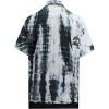 LA LEELA Men's Luau Beach Shirts Casual Short Sleeve Button Down Shirts Hawaiian Shirt for Men M Cloud X, Light Tie Dye - 2 of 4