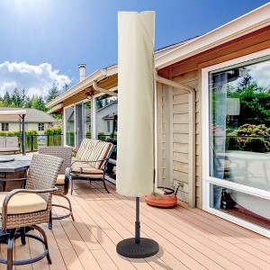 Sonkuki Table Umbrella Cover, 7.5–11ft Patio Deck Zippered Parasol Waterproof Umbrella Covers for Outdoor Umbrellas - 1 of 4