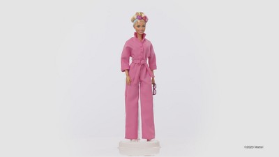 Barbie Doll In Trendy Pink Jumpsuit With Accessories And Pet Puppy (target  Exclusive) : Target