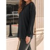 Womens Lace Long Sleeve Fall Shirts Casual Tops Crew Neck Business Fashion Outfits Clothes Knitted Blouses - 4 of 4