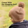 KeaBabies Muff Baby Beanie, Baby Hat for Baby Boys, Girls, Winter Hats for Kids, Newborn, Infant, Toddler 0-36 months - 3 of 4