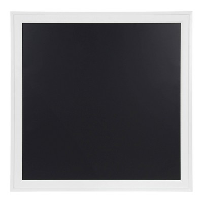 31.5" x 31.5" Bosc Framed Magnetic Chalkboard White - DesignOvation